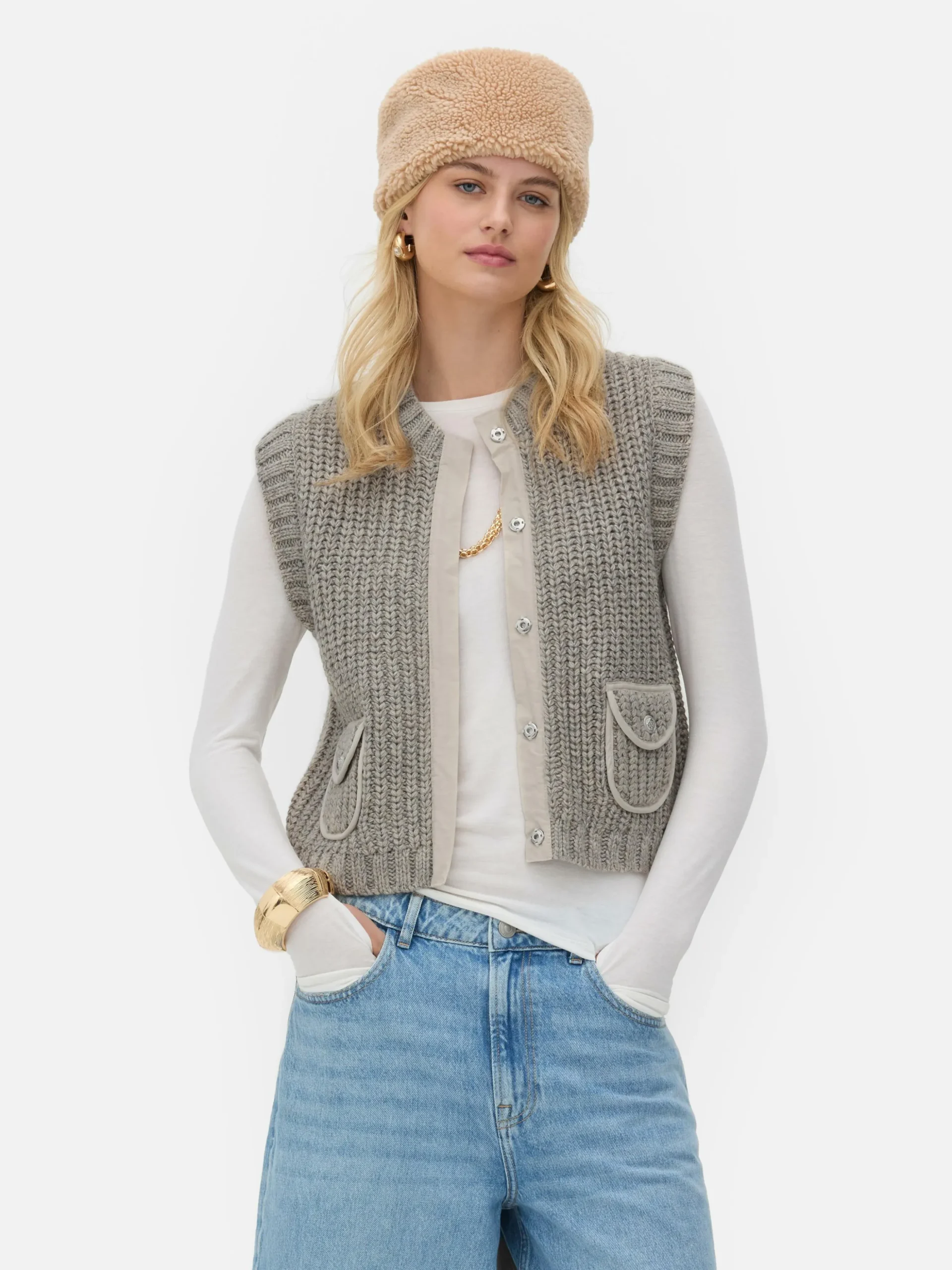 Gebreid Gilet Rita Ora