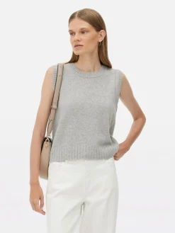 Gebreid Vest Met Geribde Rand The Edit