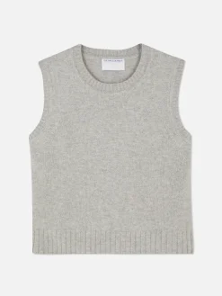 Gebreid Vest Met Geribde Rand The Edit