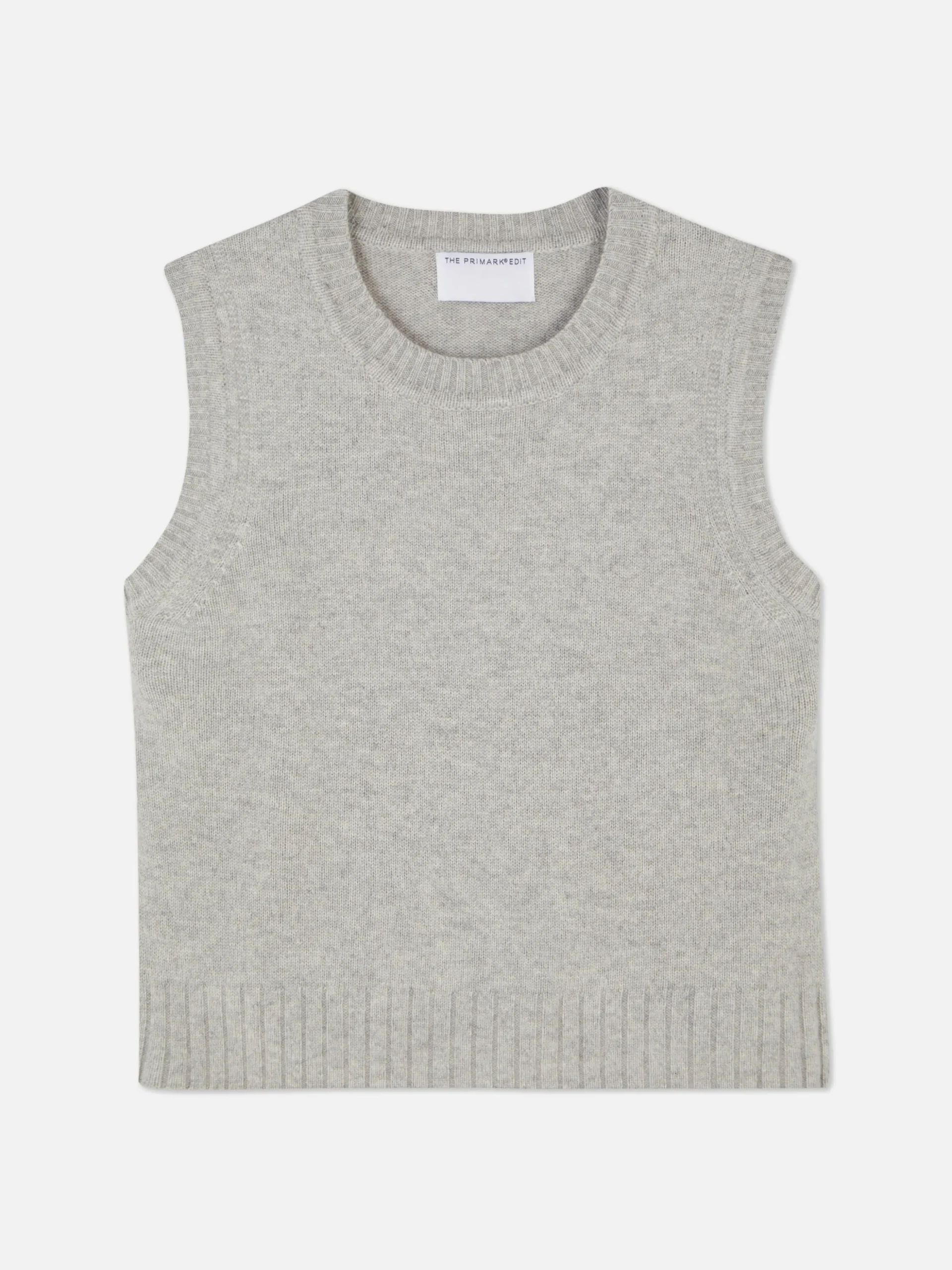 Gebreid Vest Met Geribde Rand The Edit