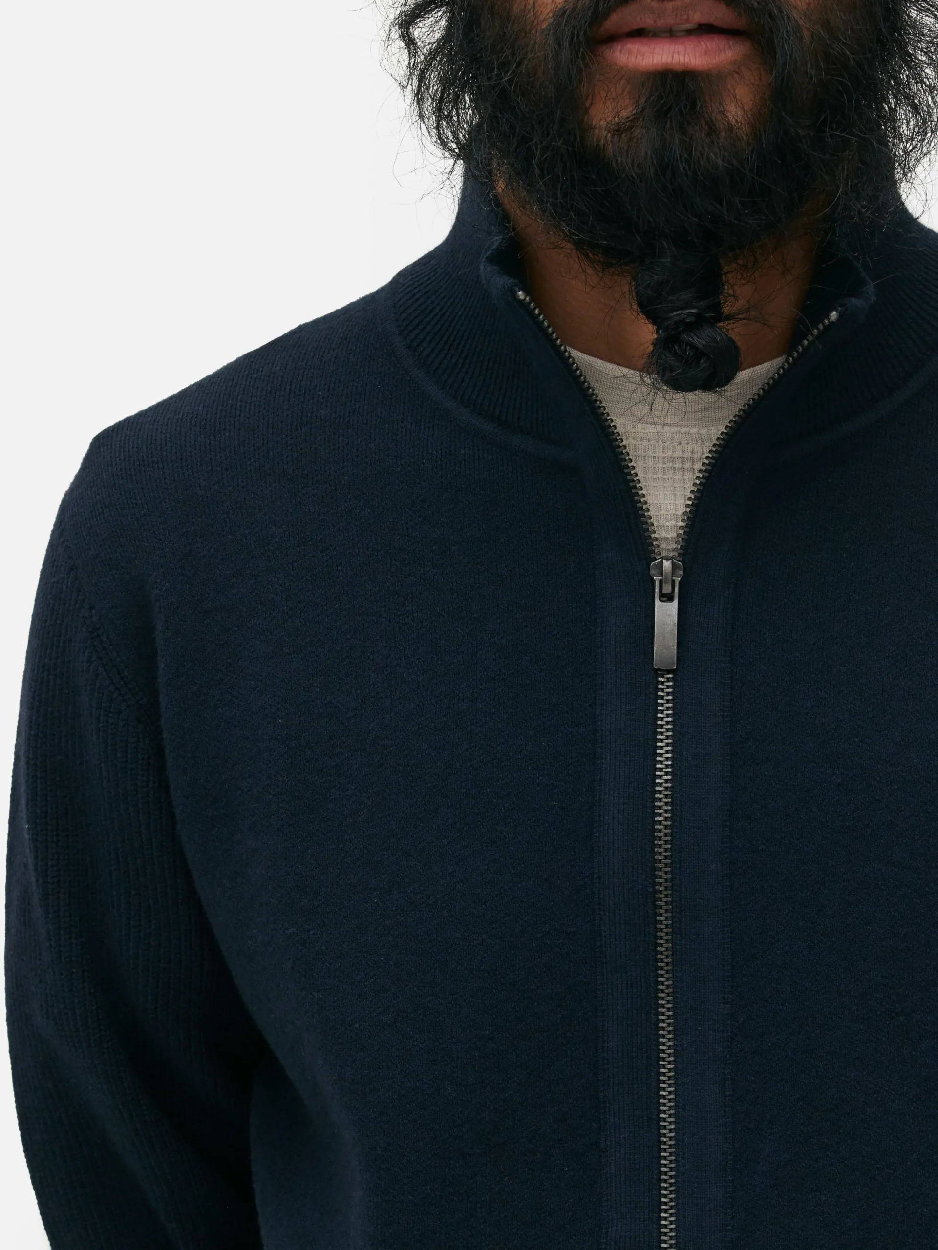 Gebreid Vest Met Rits