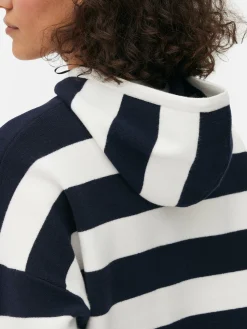Gebreide Gestreepte Hoodie