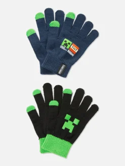 Gebreide Handschoenen Minecraft, Set Van 2
