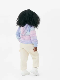 Gebreide Hoodie Met Regenboogkleuren