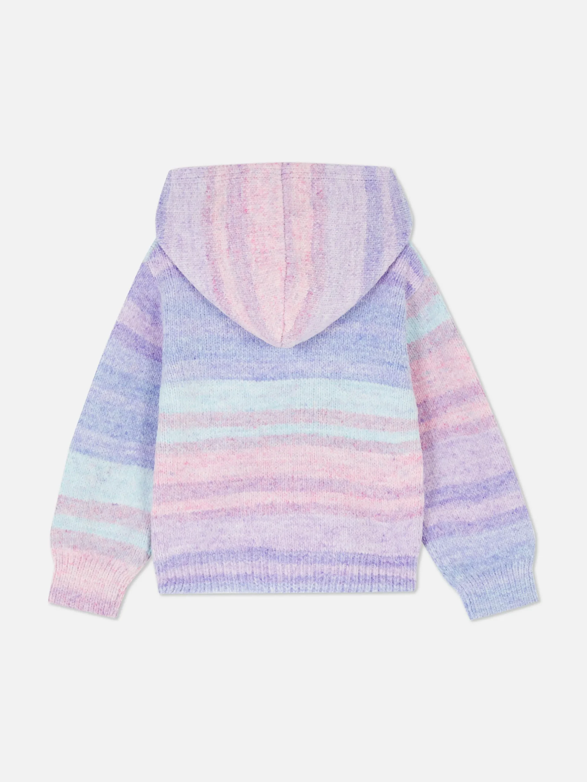 Gebreide Hoodie Met Regenboogkleuren