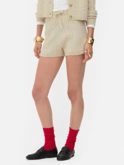 Gebreide Korte Broek Met Kabels Rita Ora