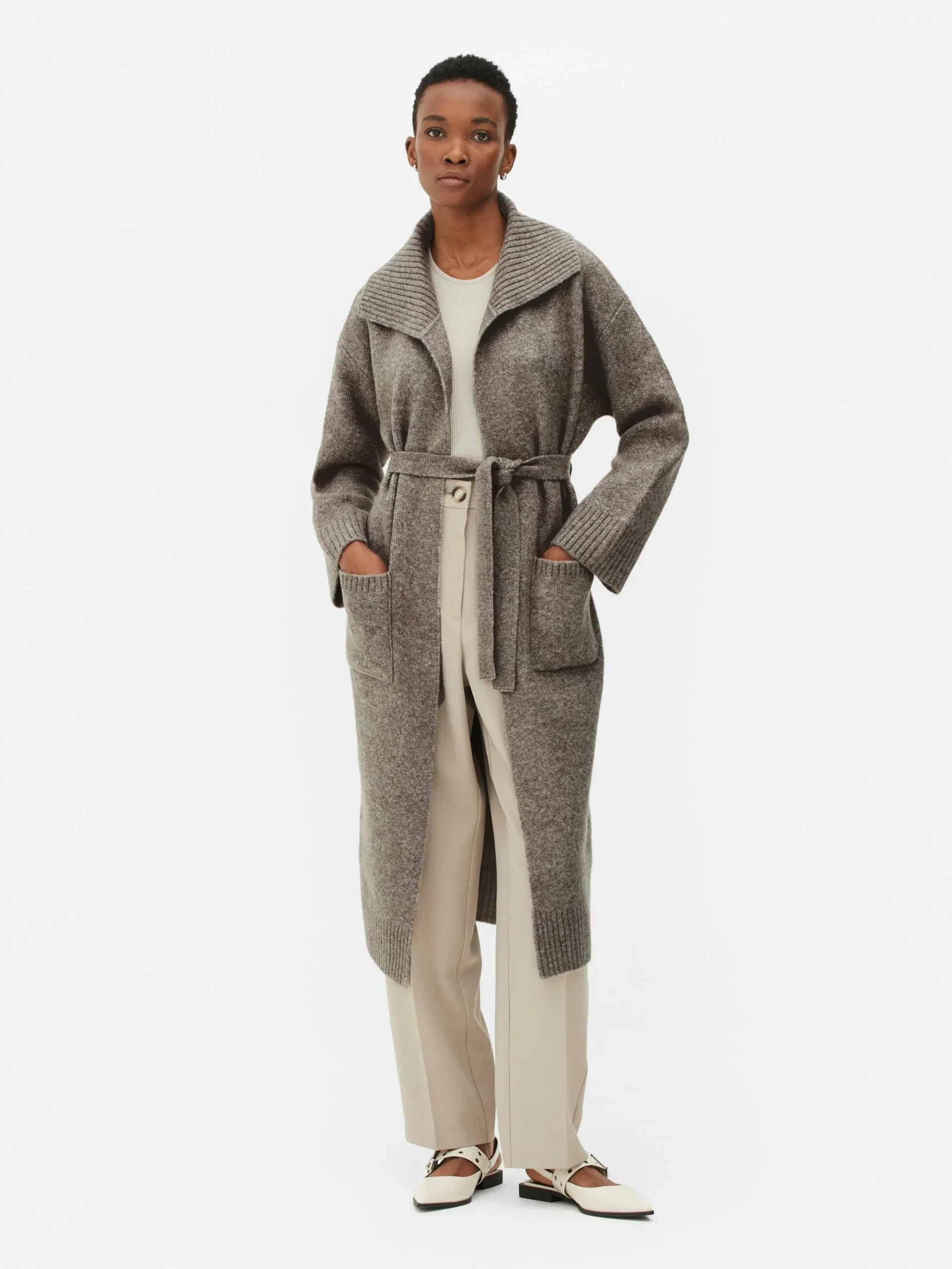 Gebreide Lange Vestjas