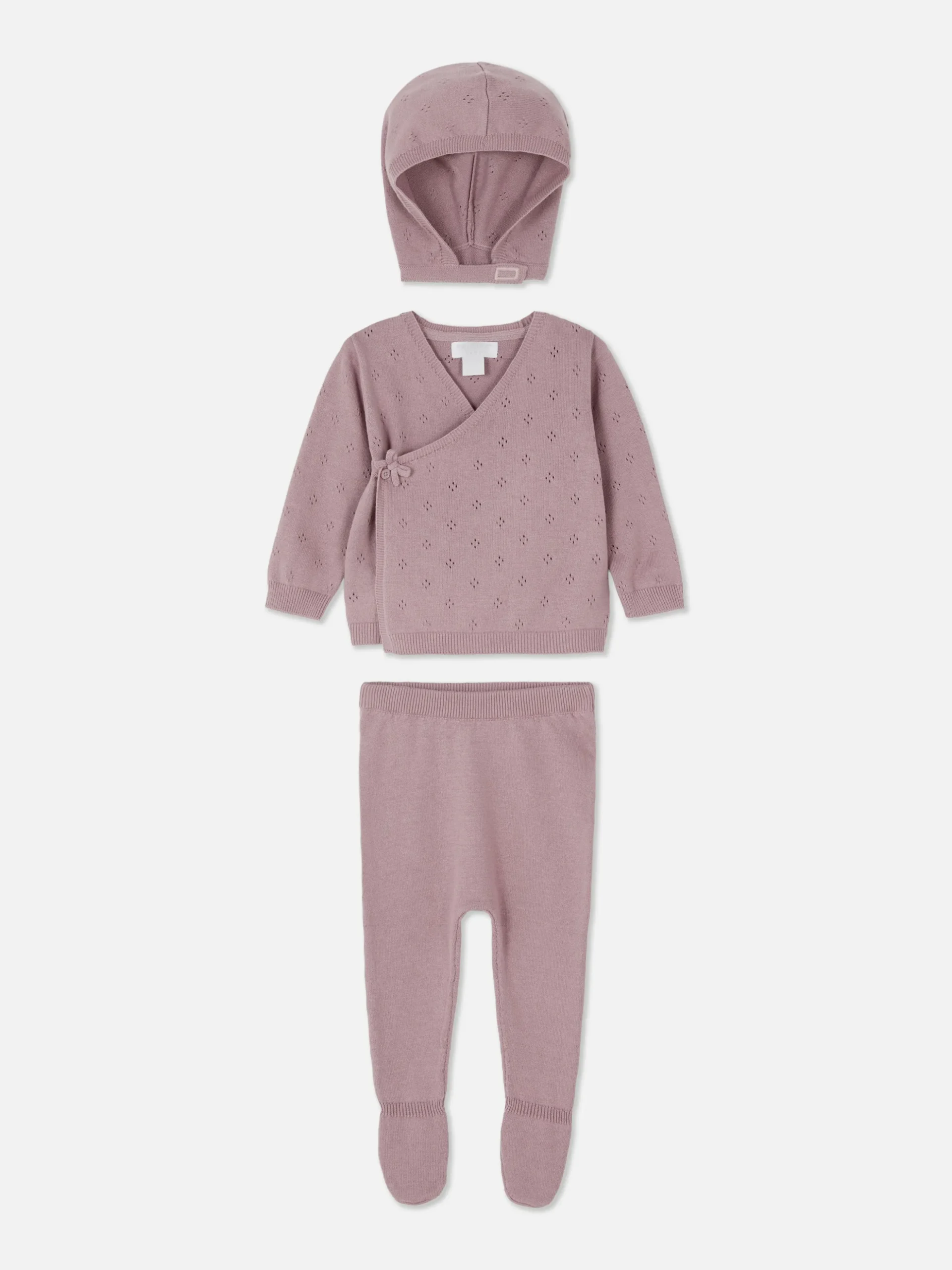 Gebreide Set Van Vest, Legging En Pet