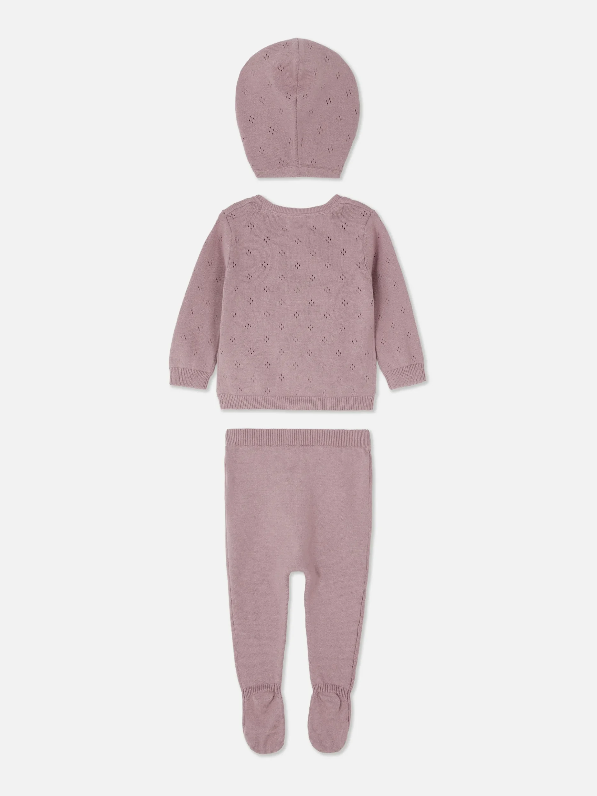Gebreide Set Van Vest, Legging En Pet