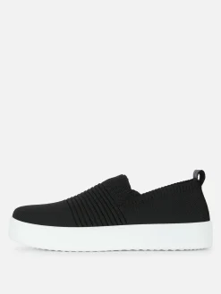 Gebreide Sneakers Met Ribbels