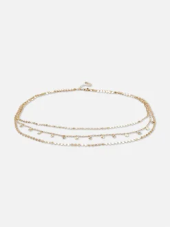 Gelaagde Buikketting Met Bedels