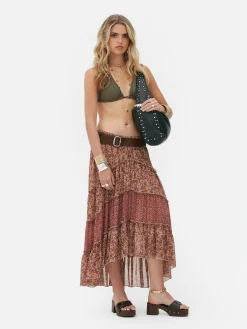 Gelaagde Chiffon Maxirok Rita Ora