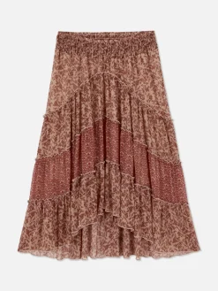 Gelaagde Chiffon Maxirok Rita Ora