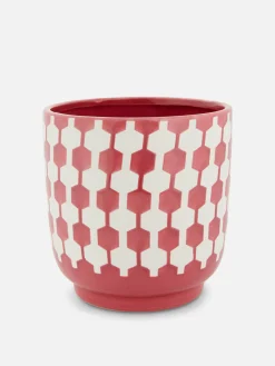 Geometrische Retro-plantenpot
