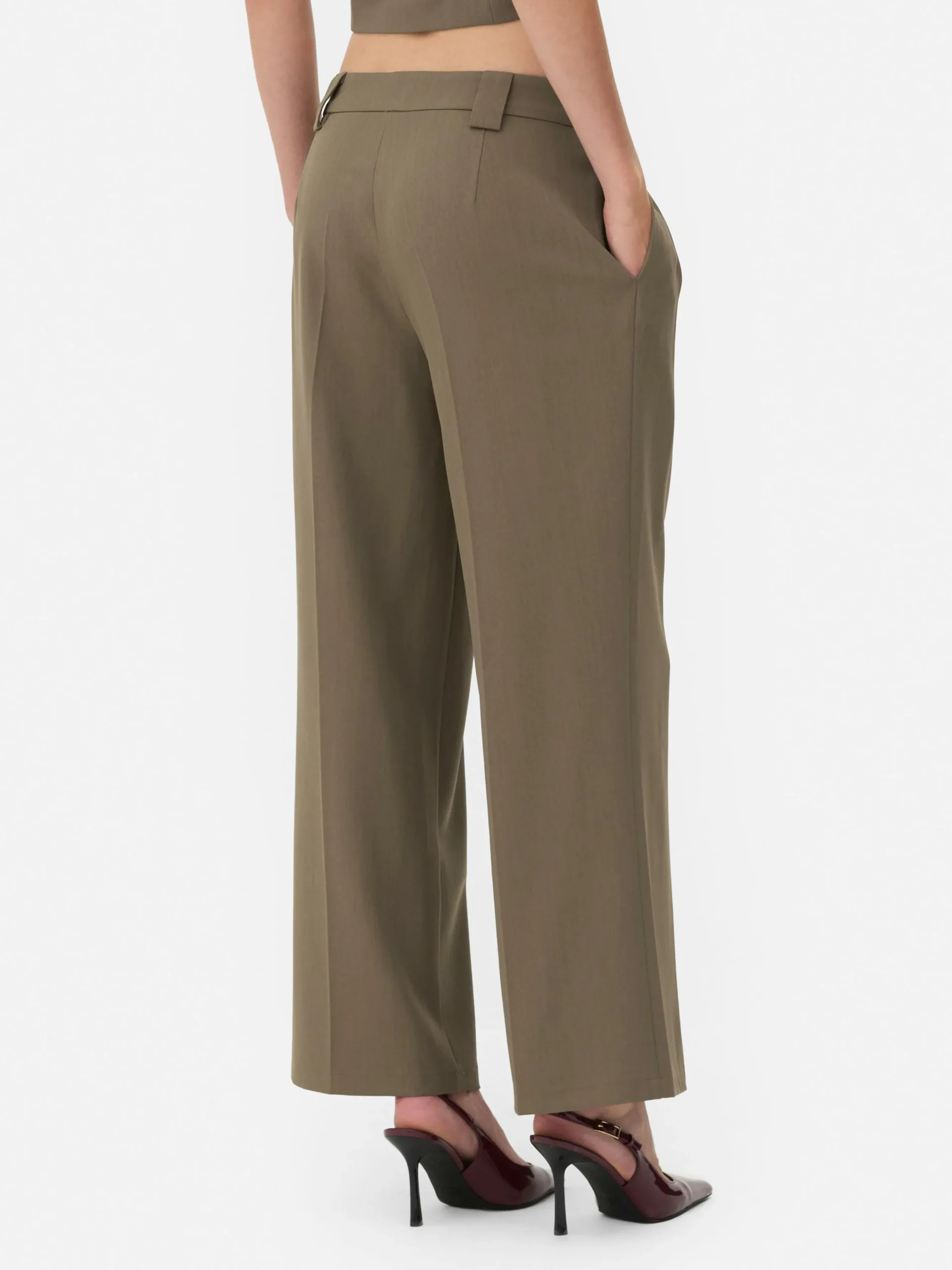 Geplooide Broek Met Wijde Pijpen Rita Ora