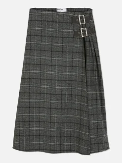 Geplooide Midirok Met Gesp Rita Ora
