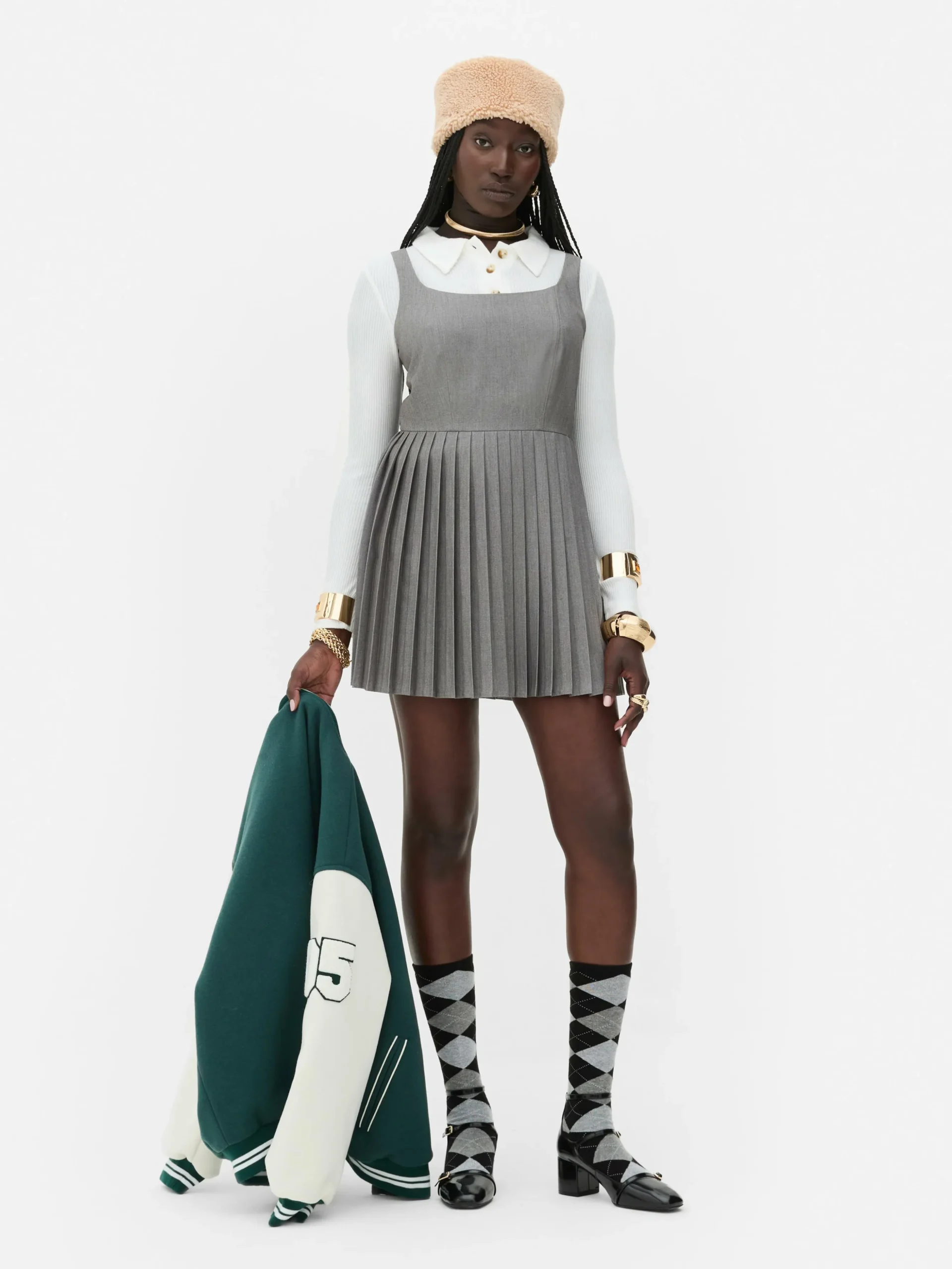 Geplooide Mini-skaterjurk Rita Ora