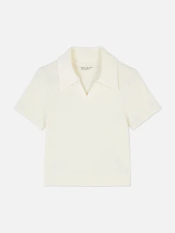 Geribd Poloshirt Met Korte Mouwen