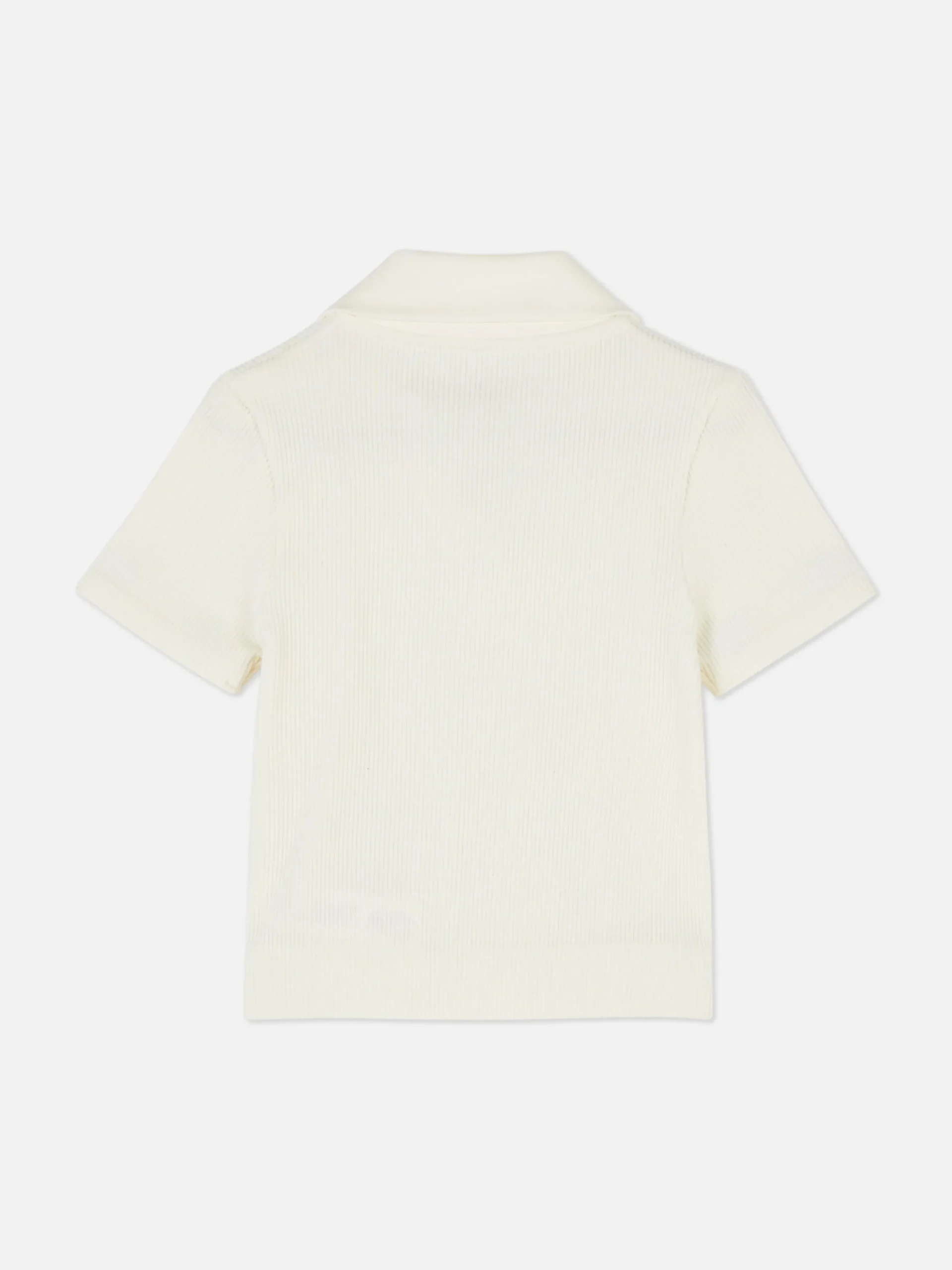Geribd Poloshirt Met Korte Mouwen