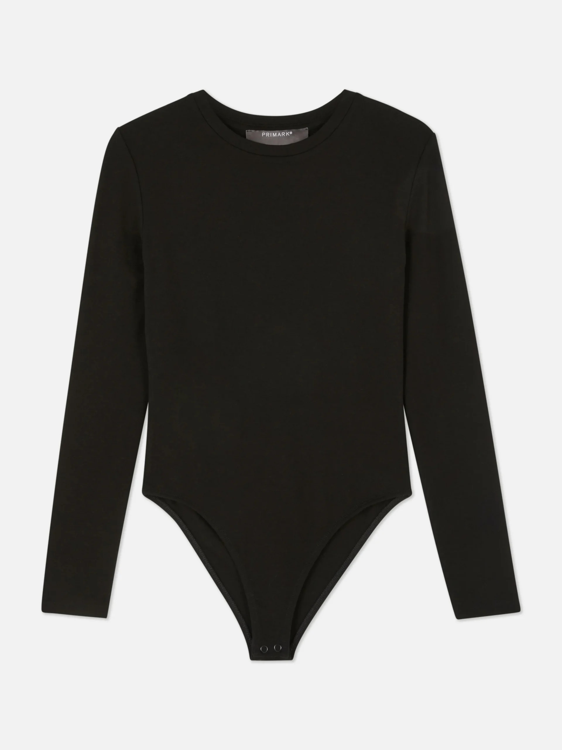 Geribde Bodysuit Met Lange Mouwen