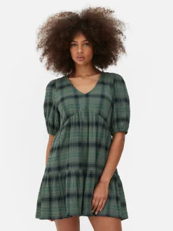 Geruite Mini-jurk