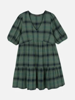 Geruite Mini-jurk