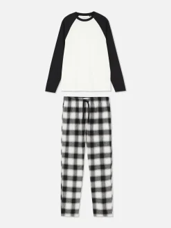 Geruite Pyjama Van Geborsteld Katoen
