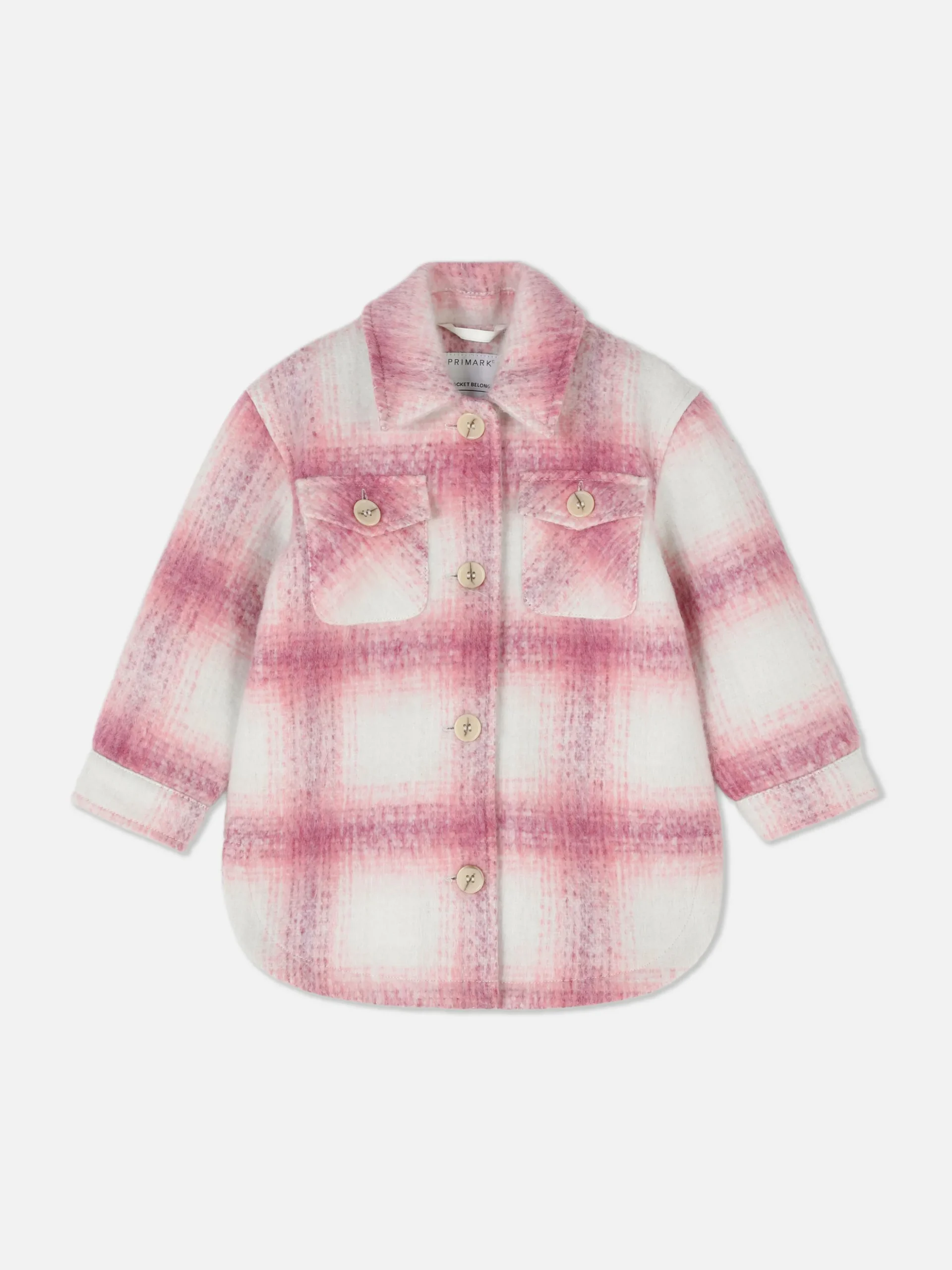 Geruite Shacket Met Knopen