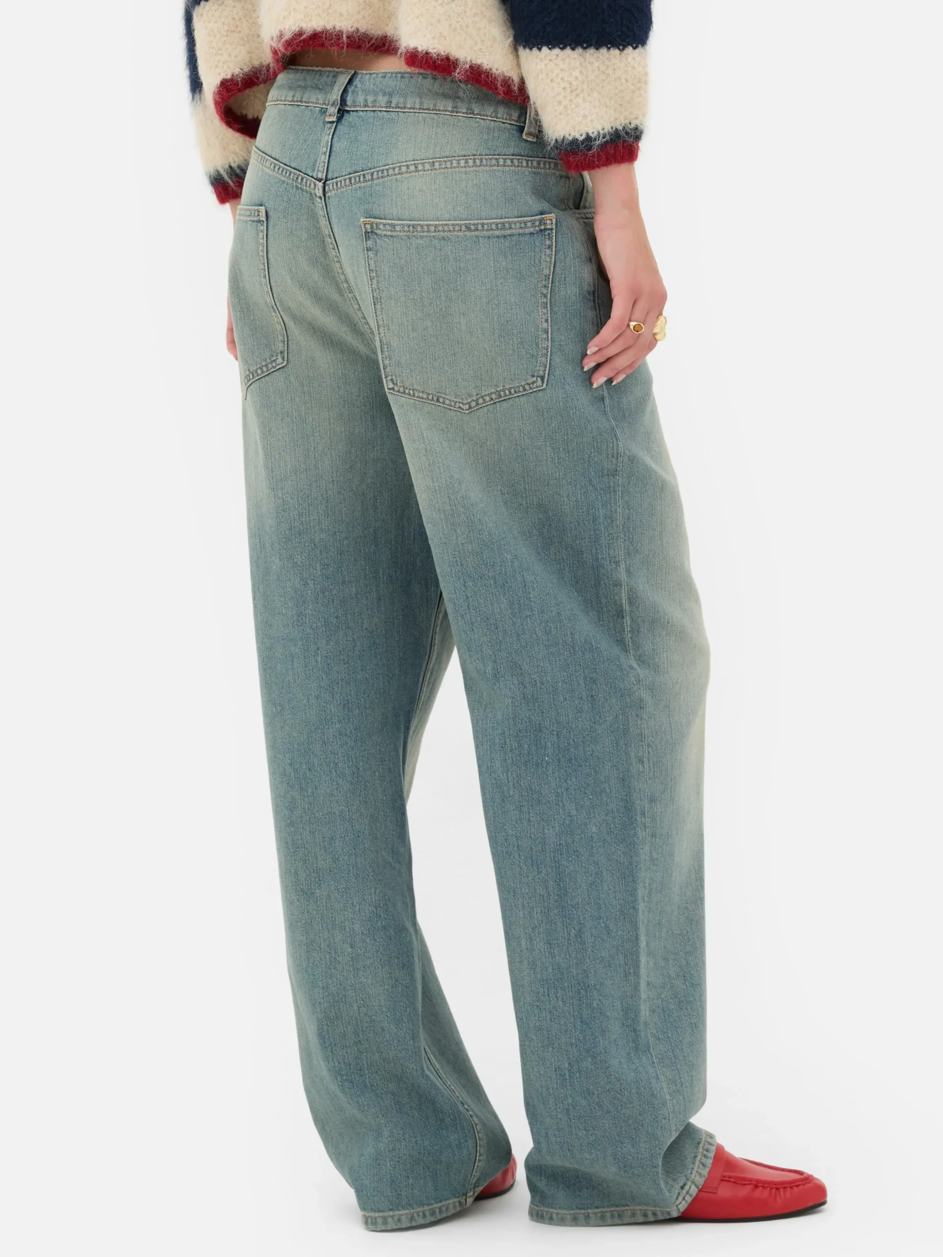 Gescheurde Dad-jeans Rita Ora