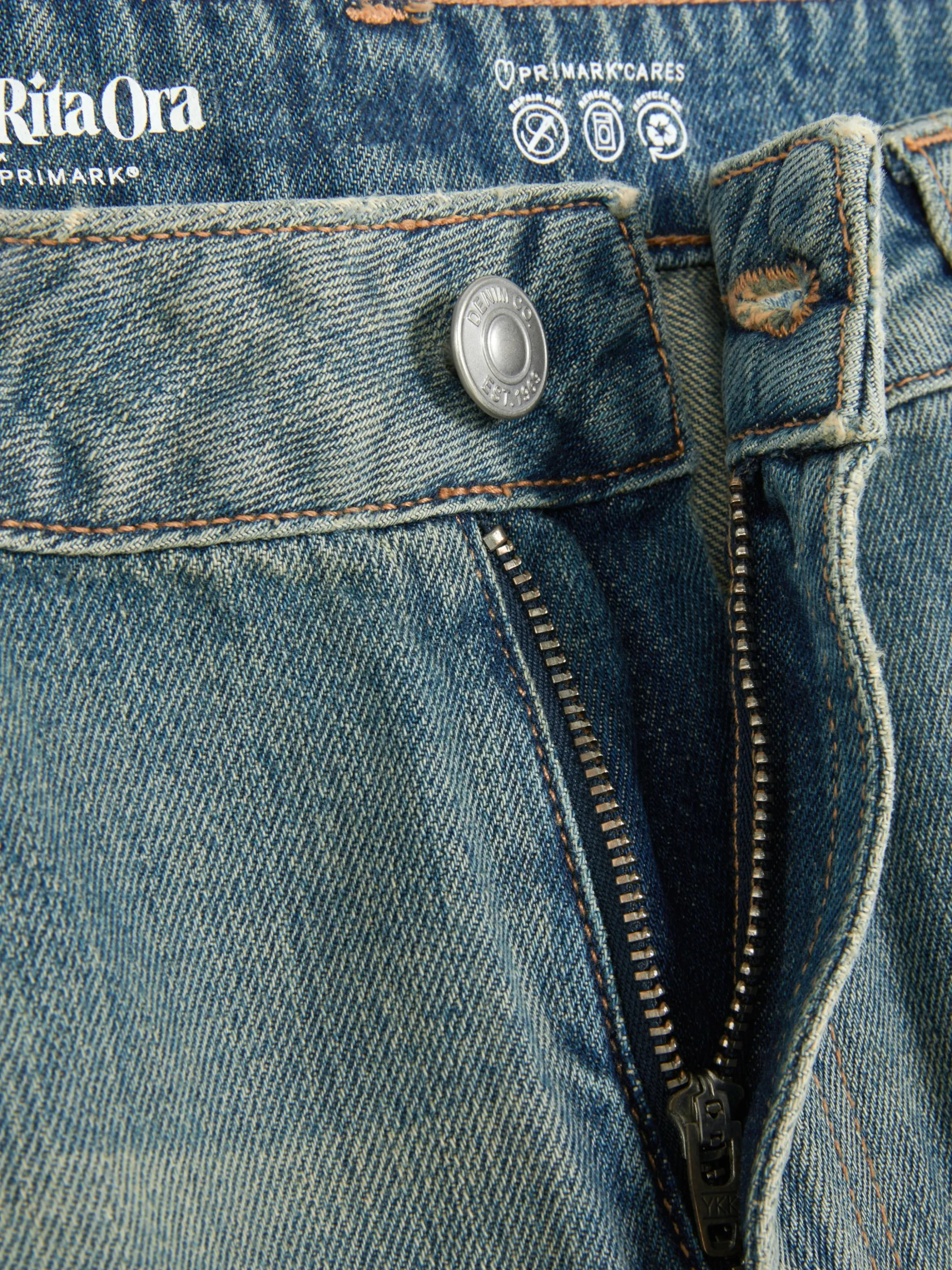 Gescheurde Dad-jeans Rita Ora