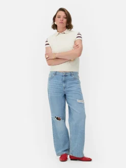 Gescheurde Dad-jeans Rita Ora