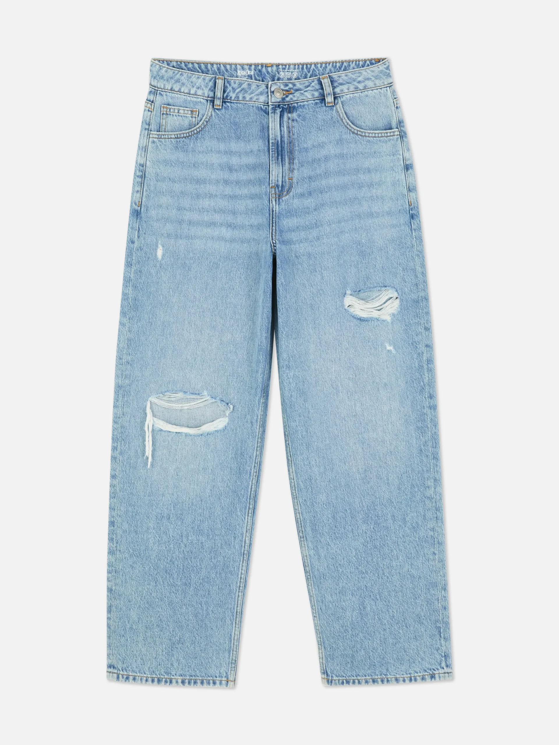 Gescheurde Dad-jeans Rita Ora