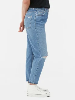 Gescheurde Spijkerbroek Met Hoge Taille