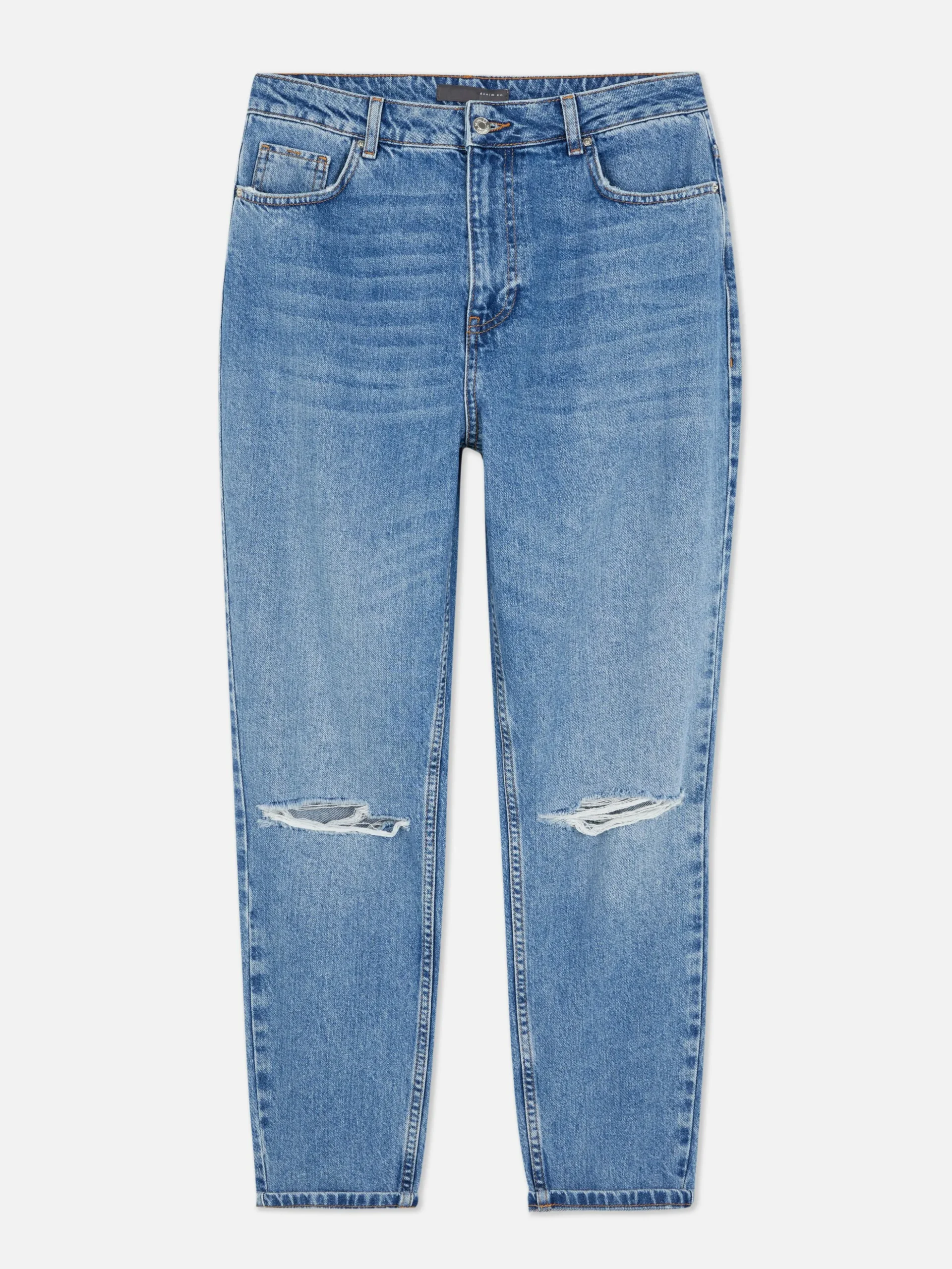 Gescheurde Spijkerbroek Met Hoge Taille