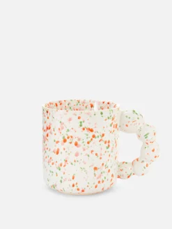 Gespikkelde Mok Met Bubbelhandvat