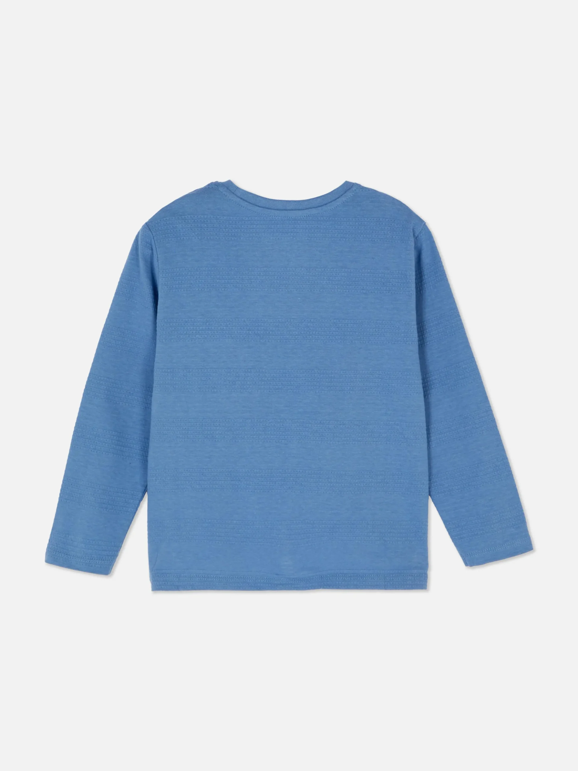 Gestreept T-shirt Met Lange Mouwen En Textuur