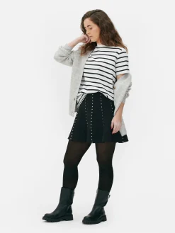Gestreept T-shirt Met Ronde Hals