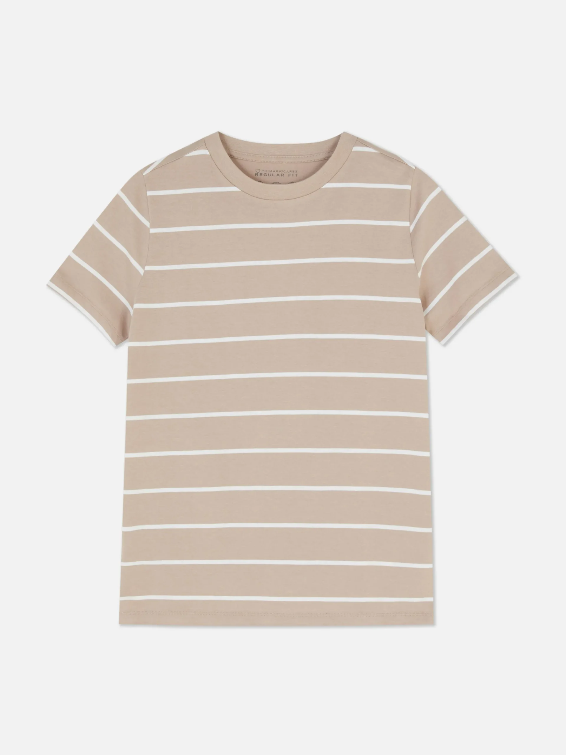 Gestreept T-shirt Met Ronde Hals