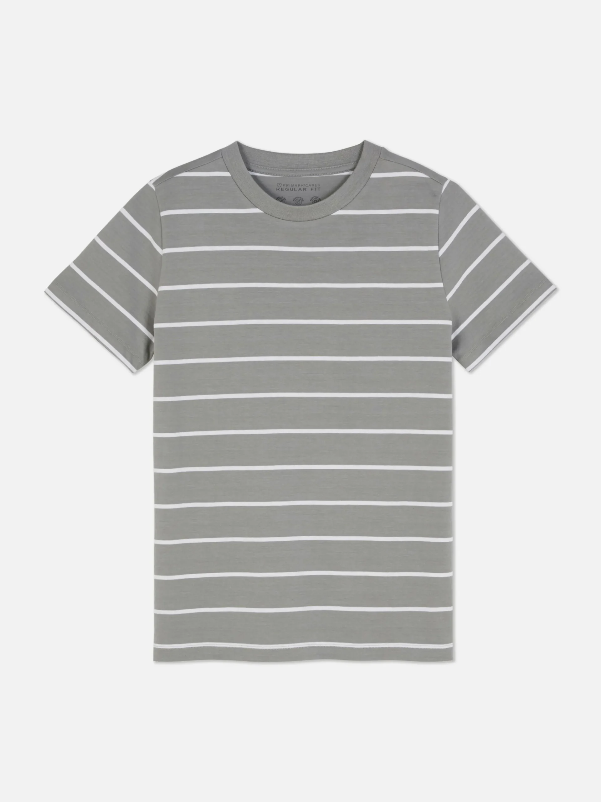 Gestreept T-shirt Met Ronde Hals