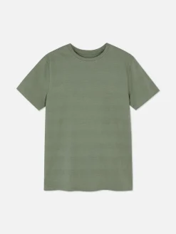 Gestreept T-shirt Met Textuur
