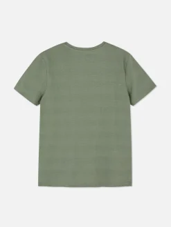 Gestreept T-shirt Met Textuur