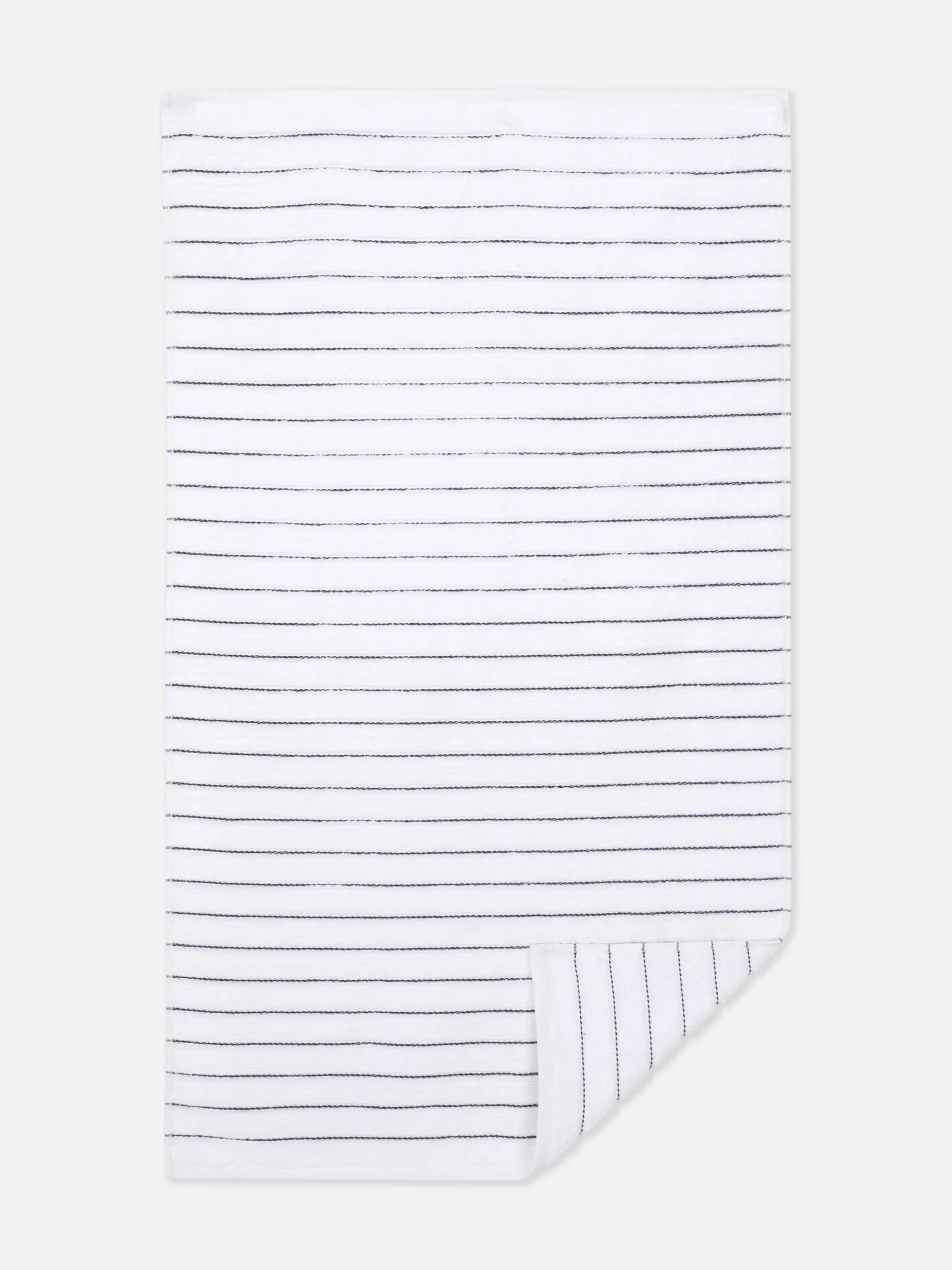 Gestreepte Badhanddoek Met Textuur