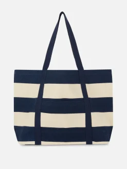Gestreepte Canvas Shopper Rita Ora