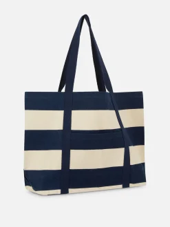 Gestreepte Canvas Shopper Rita Ora