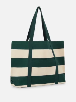 Gestreepte Canvas Shopper Rita Ora