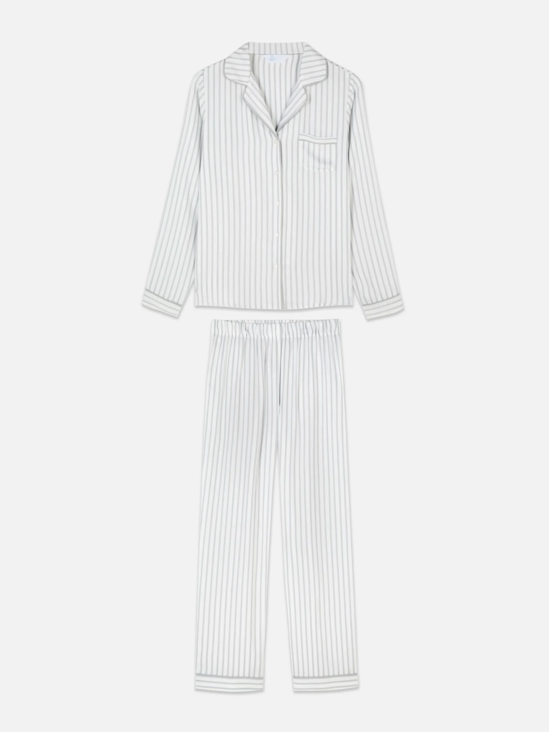 Gestreepte Lange Boyfriend-pyjama