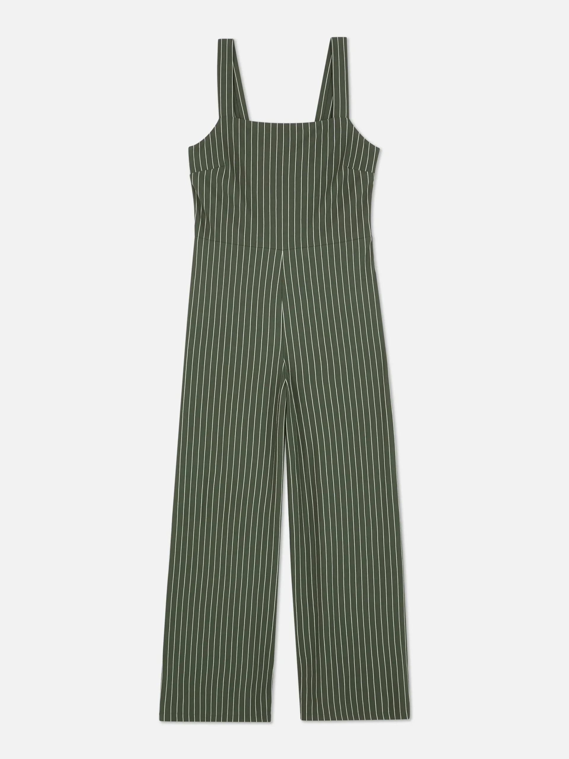 Gestreepte Mouwloze Jumpsuit