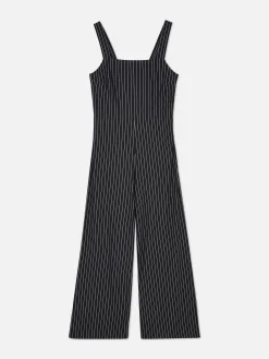 Gestreepte Mouwloze Jumpsuit