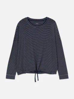 Gestreepte Pyjamatop Met Lange Mouwen