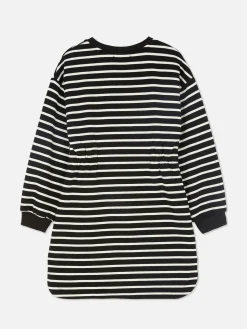 Gestreepte Sweatshirtjurk